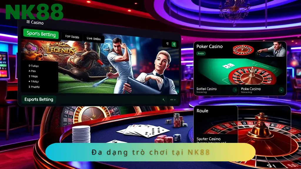 Kho trò chơi đồ sộ đa dạng và phong phú tại nhà cái NK88
